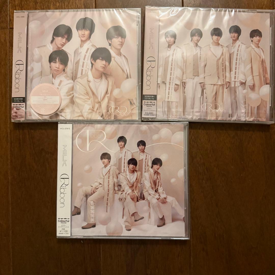 M!LK Ribbon 初回限定盤 通常盤 3枚セット