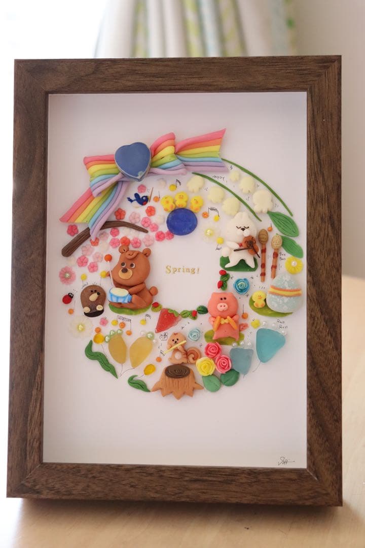 【お花の中で演奏会】シーグラスアート　オーク