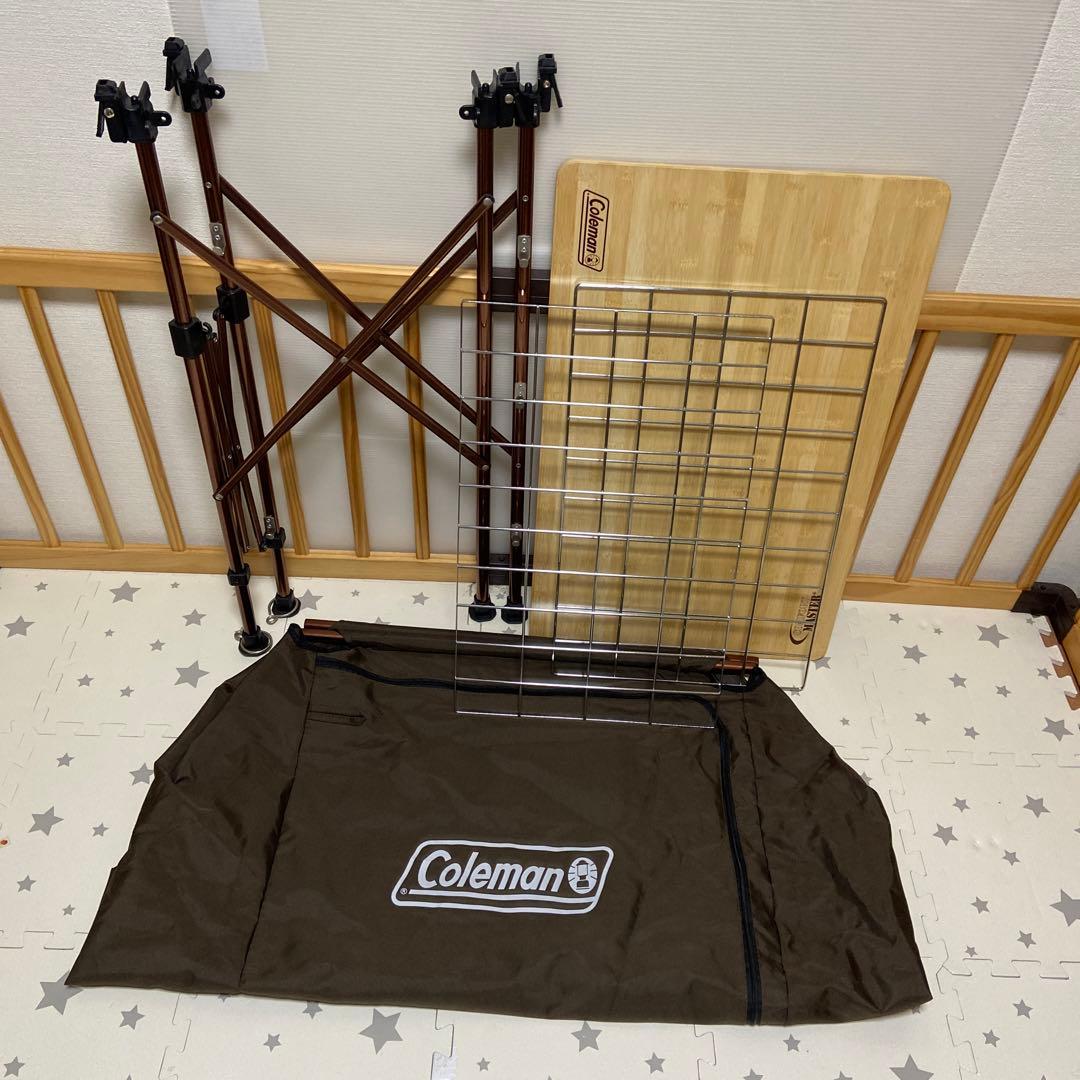 Coleman コンフォートマスター バンブーフォルダブルシェルフ 日本未発売品