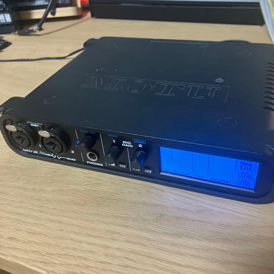 MOTU UltraLite mk4 オーディオインターフェイス 注意あり