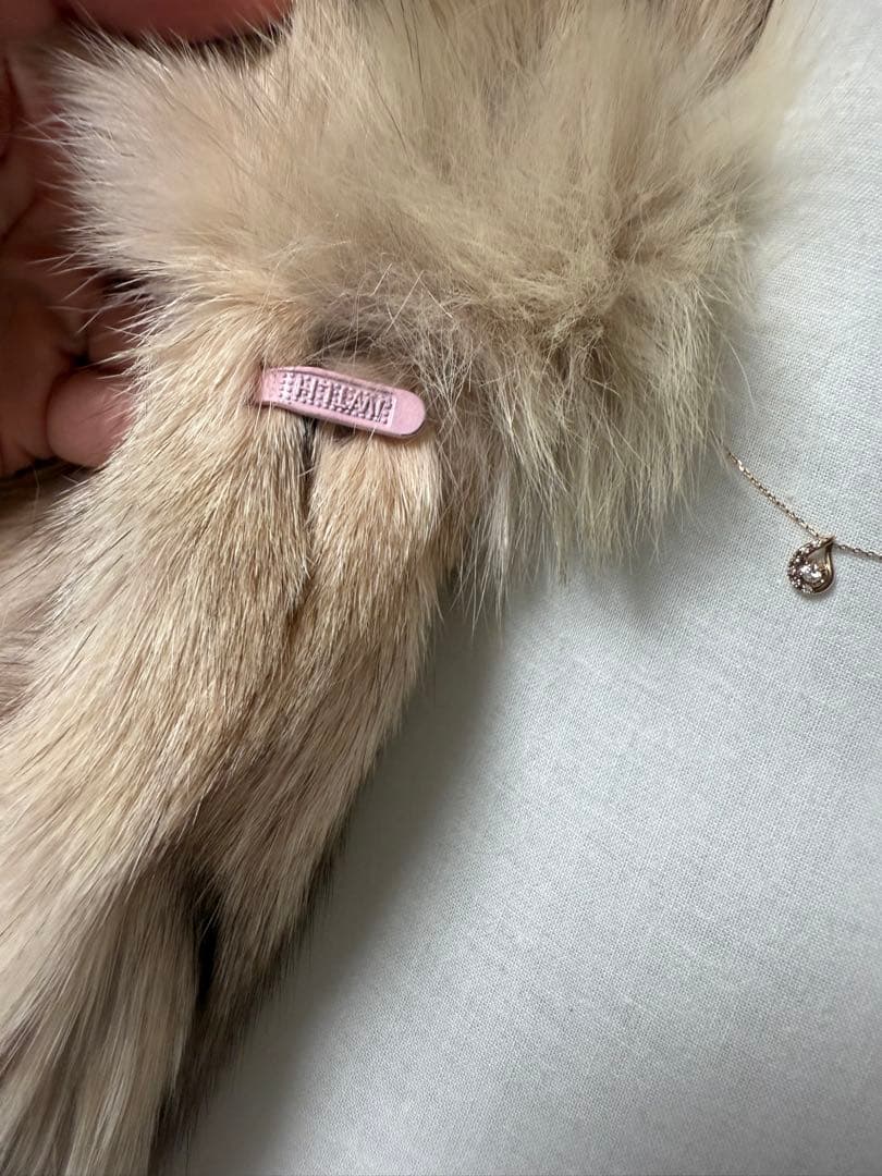 毛皮　リアルファー　ショート　ブルーフォックス