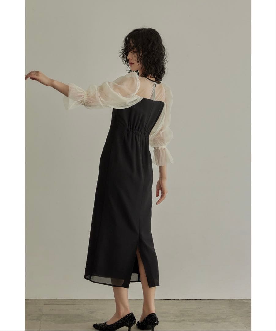 ニアナ【美品】チュールオフショルダードレス L