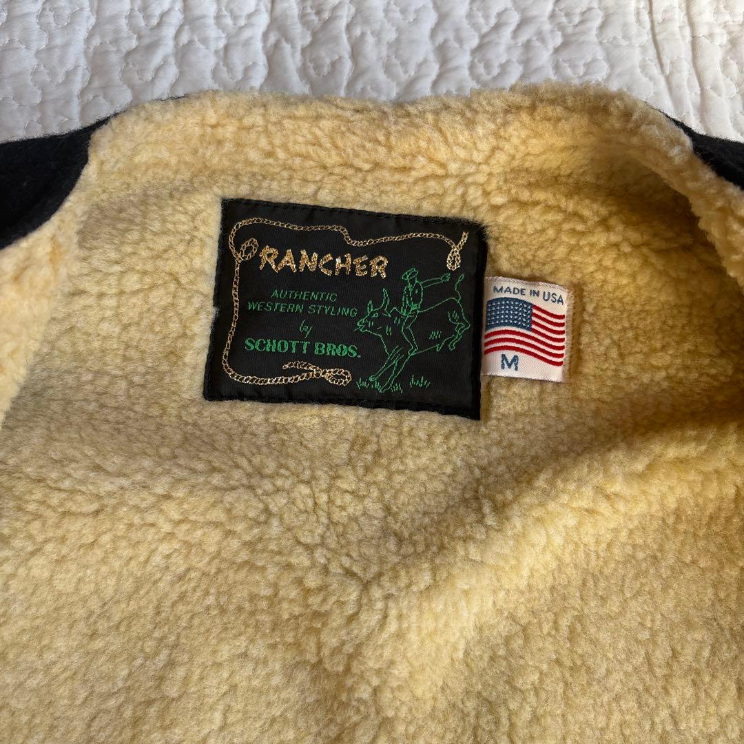 ルナ　Schott Rancher ブラック ベスト Mサイズ