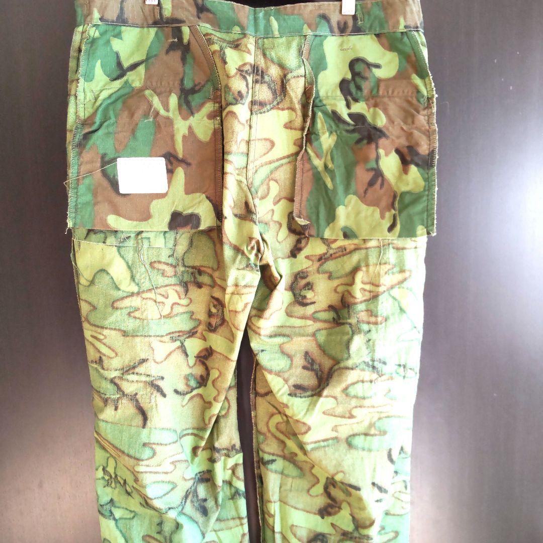 極上 実物 米軍 ジャングルファティーグパンツ グリーンリーフ68年製