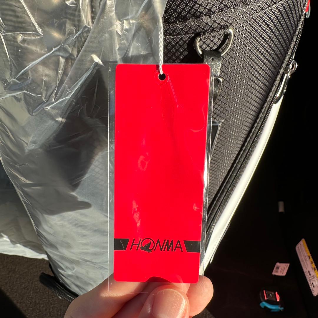 【新品未使用】HONMA キャディバッグ BK/RED
