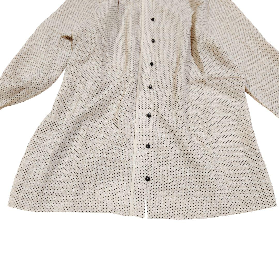 イエナラブクール ドット柄 フリル サッカー ブラウス 近年モデル 日本製