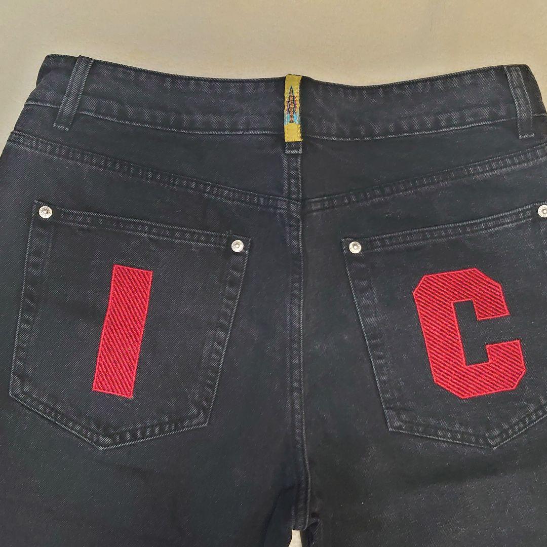 海外限定☆Icecream dog プリント デニムジーンズ ショートパンツ