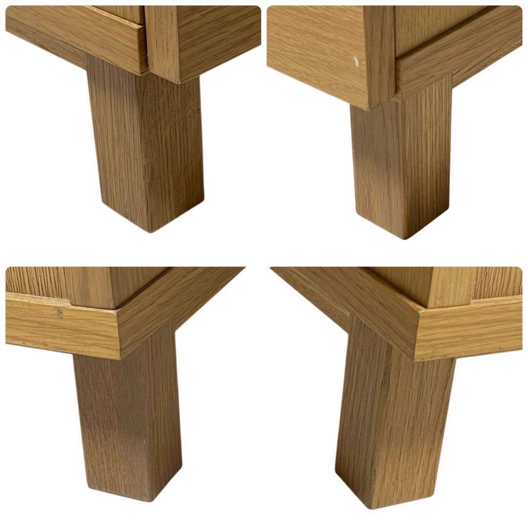 【美品】【廃盤品】タンス　チェスト　4段　オーク材 800×400×830