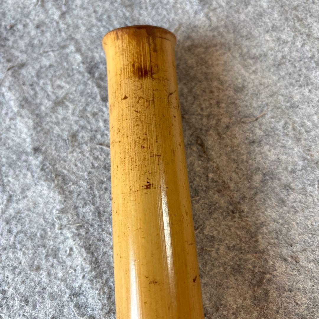 254尺八　真山銘⭐️一尺九寸管　歌口金巻き真山銘ニ印