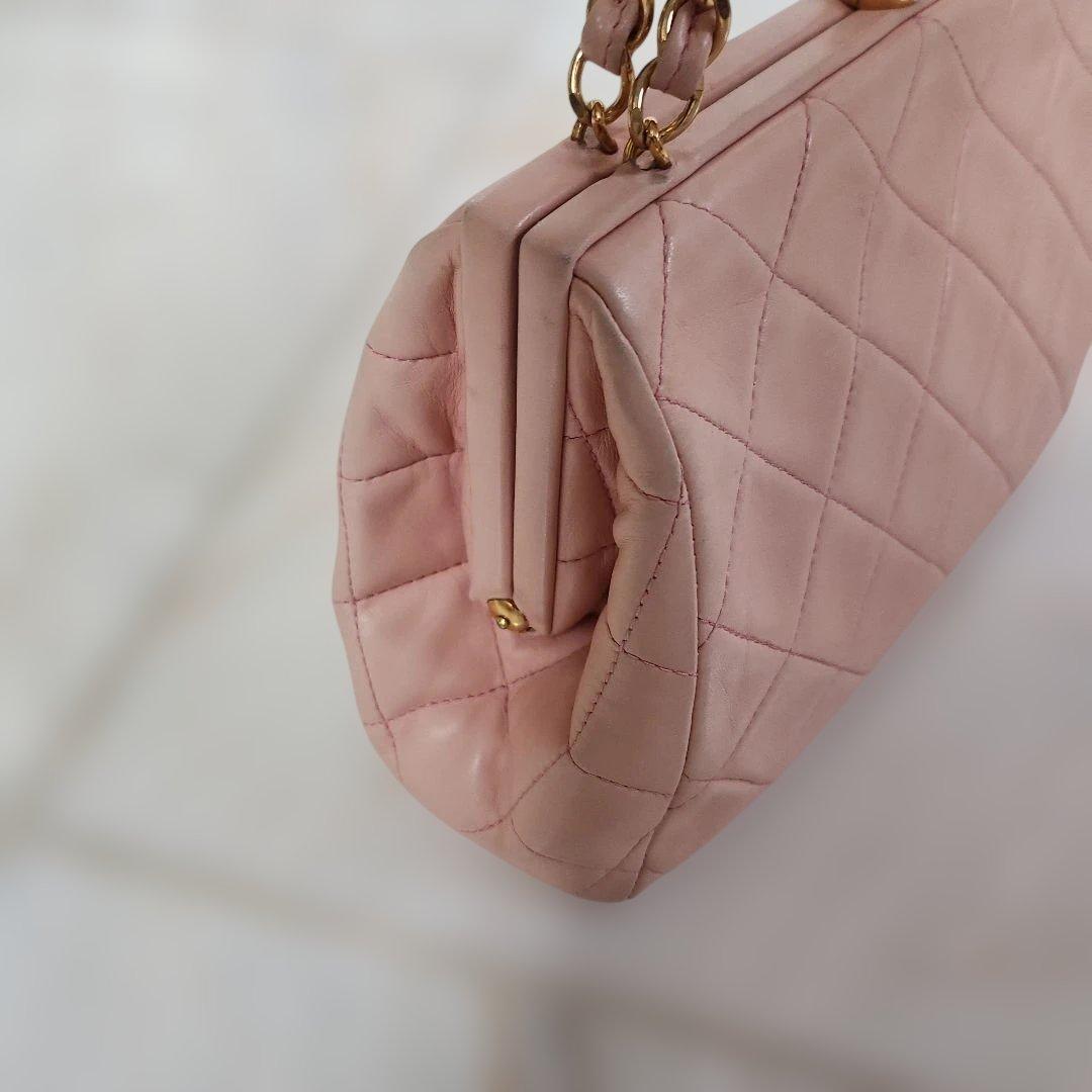 専用です。CHANEL ピンク キルティング ハンドバッグ