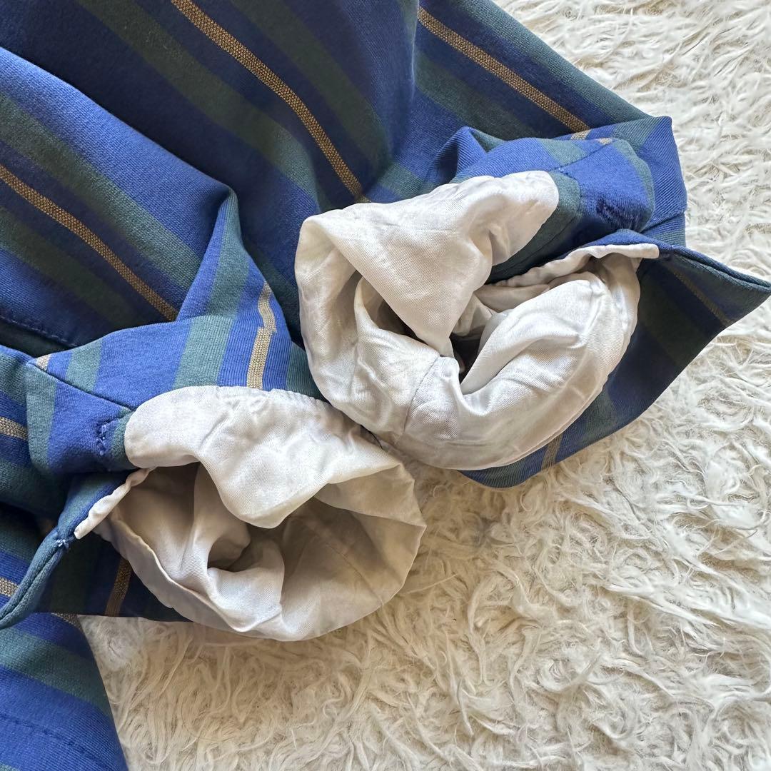 トム様用　チルコロ　CIRCOLO ジャケット　コットン　ストライプ　ブルー