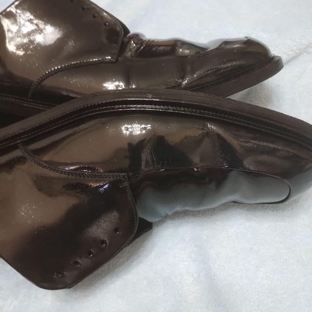 30cm！11D希少グッチGUCCIスクエアトゥドレスシューズ美品！