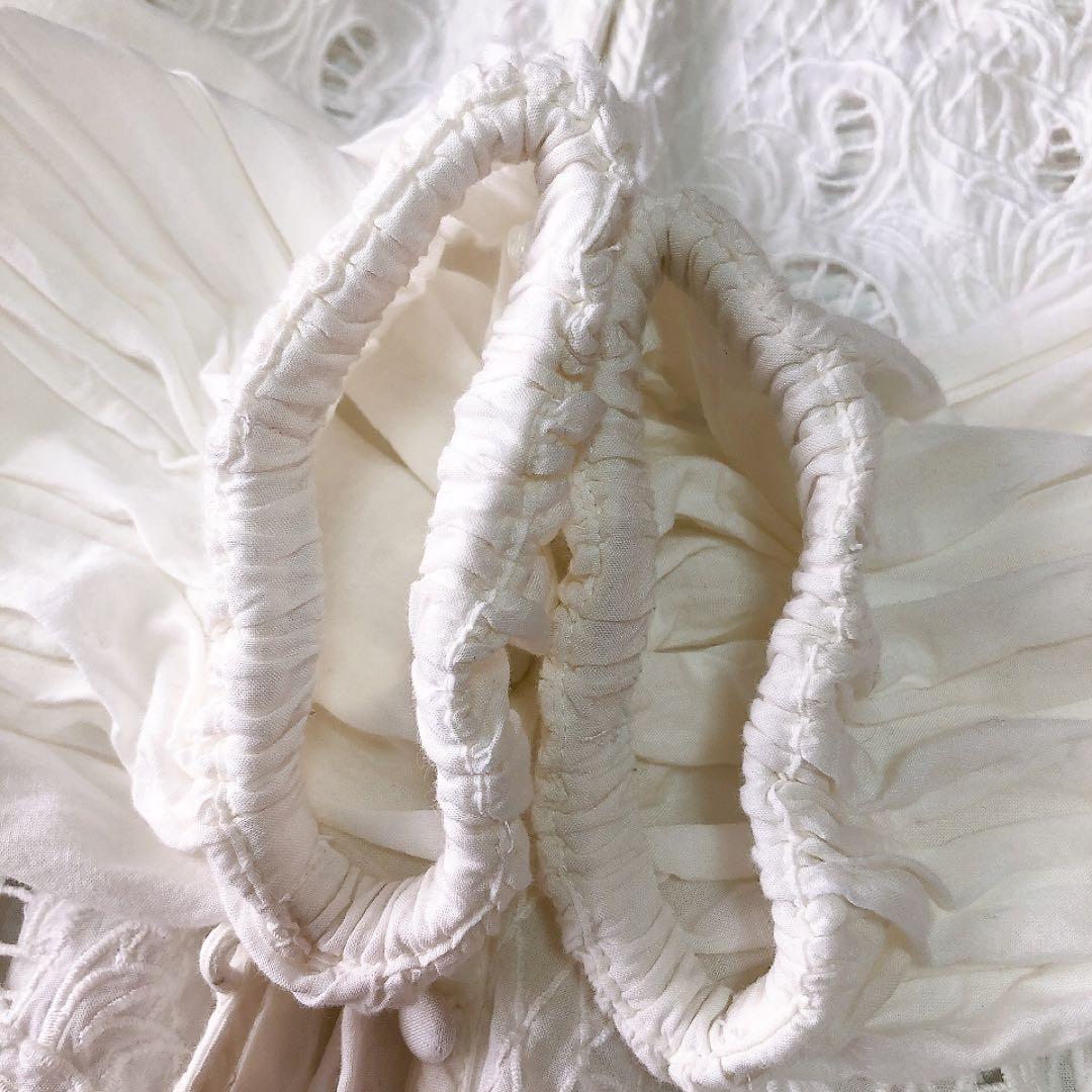 イエナラブークル ピンタック刺繍ブラウス 24SS ホワイト