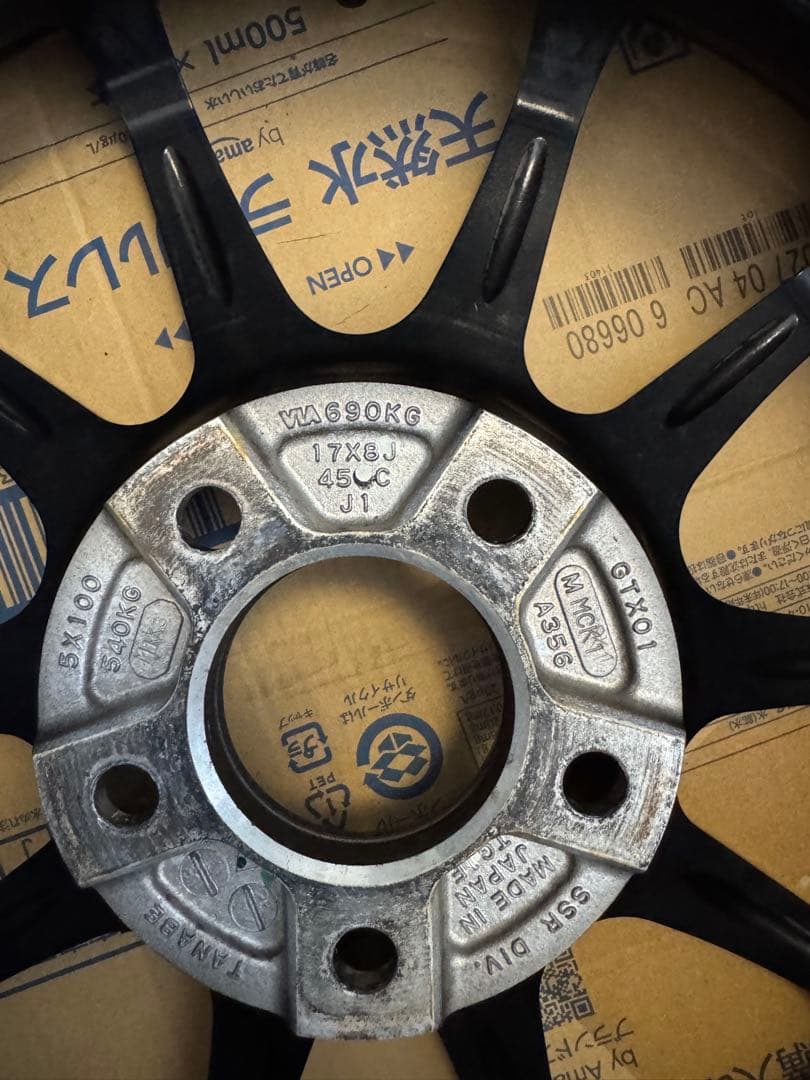 @*様 【傷多め】SSR GTX01 17インチ9j+38 8j+45 5-11