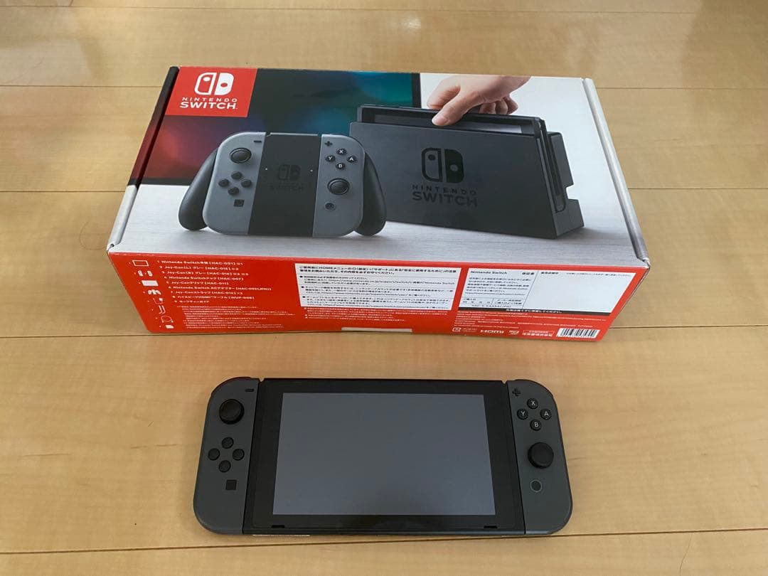 【訳あり】Nintendo Switch グレー 本体と付属品