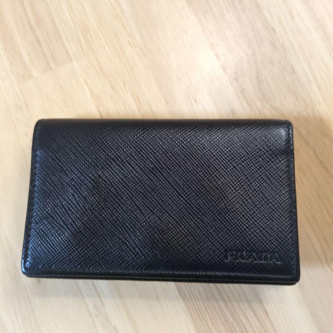 プラダ　PRADA　ブラック　名刺入れ　カードケース
