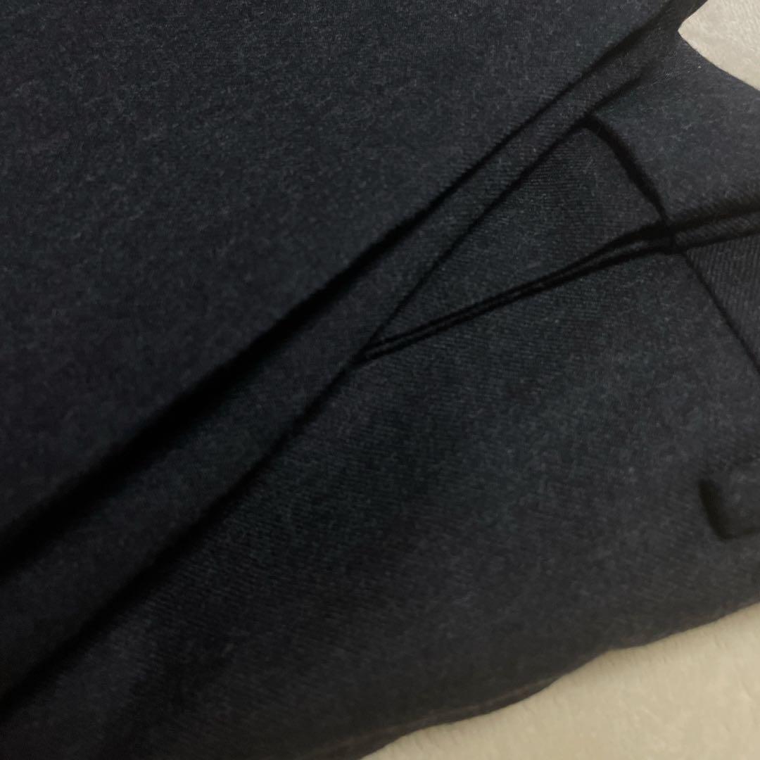 【未使用】五大陸　W88 チャコールグレー ウール100%