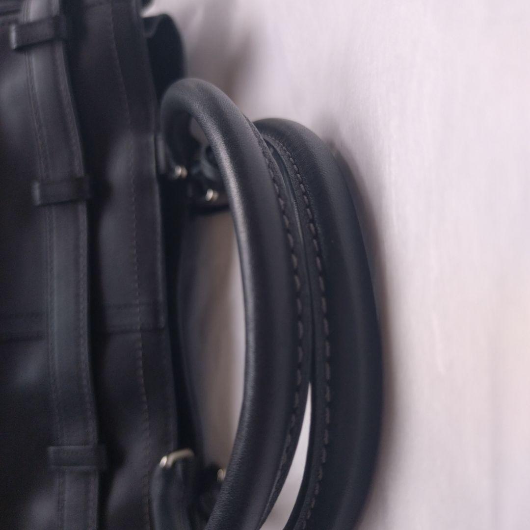 COACH☆コーチ　ハンドバッグ　牛革　ブラック　ビジネスバッグ　リクルート