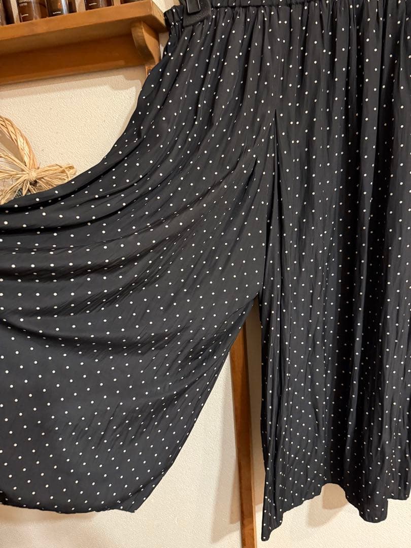 ⭐︎S⭐︎ ビアズリー　シワシフォンギャザーパンツ(ドット）サイズ2