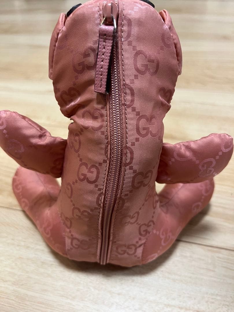 GUCCI ピンク ぬいぐるみ型エコバッグ　テディーベアー