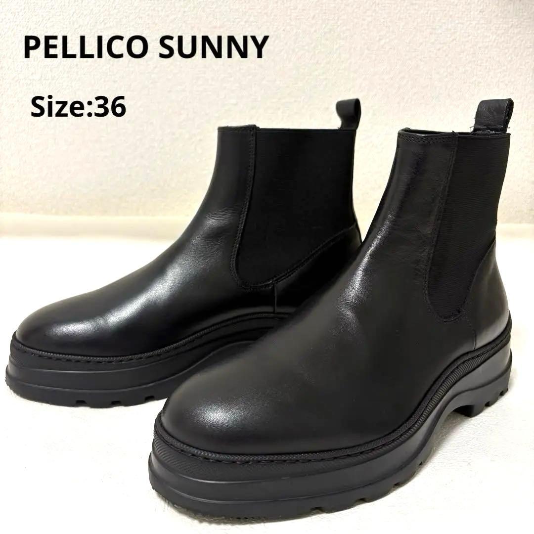 【美品✨】ペリーコサニー サイドゴアブーツ ブラック パテントレザー サイズ36