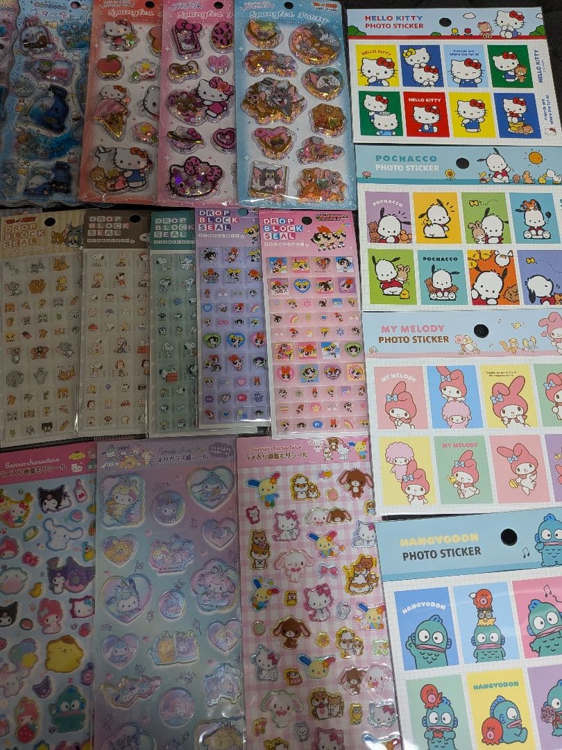 ✾24時間以内発送✾うるちゅるシール、プチドロップシール他シール計58枚