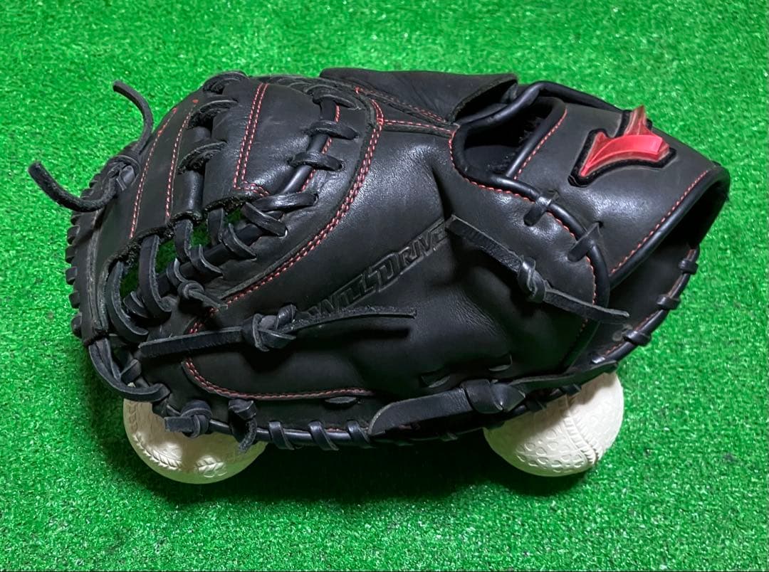 軟式野球 左投 キャッチャーミット ミズノ MIZUNO 捕手 大人 黒