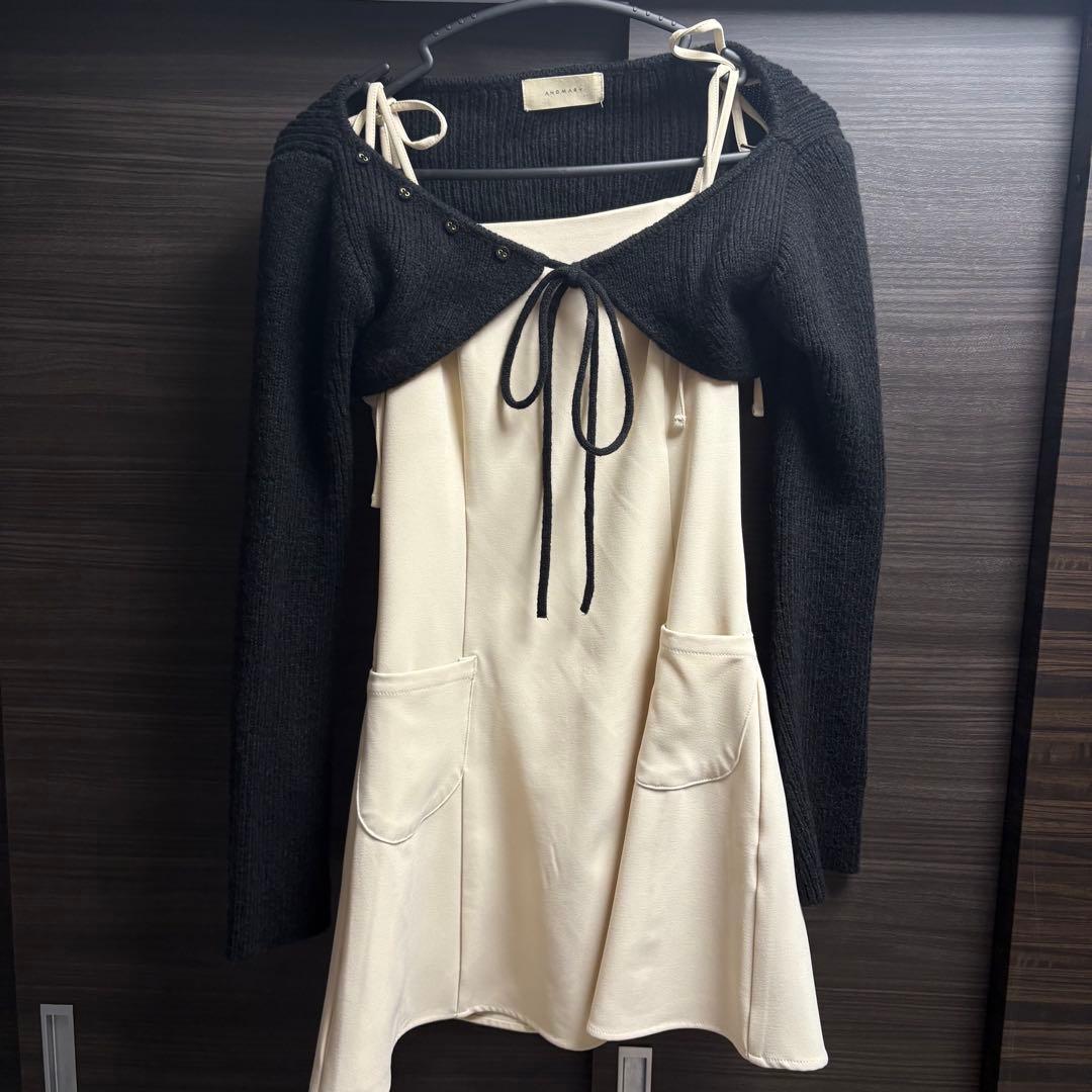 ワンピース ANDMARY Lamia knit set mini dress