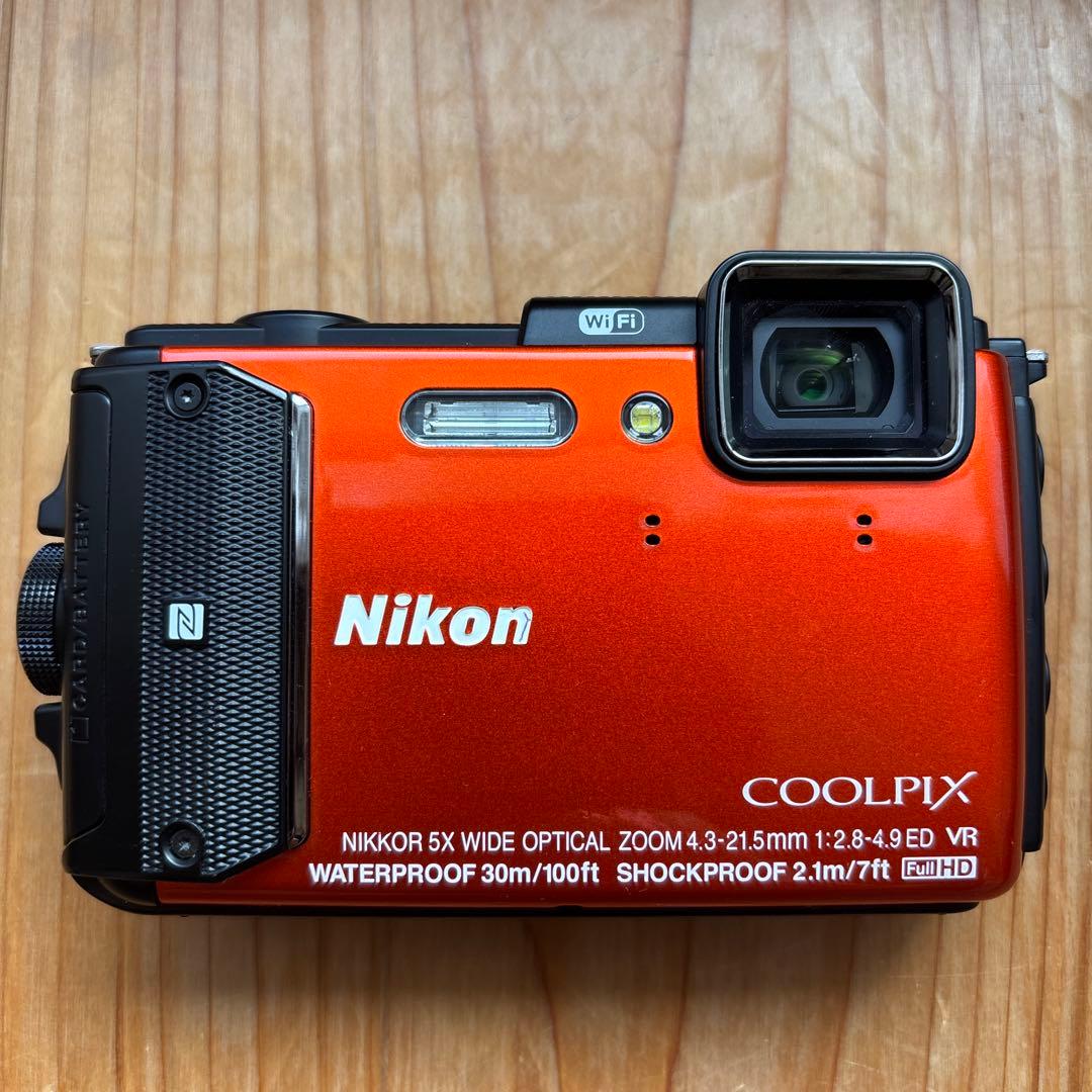 【美品】Nikon ニコン COOLPIX AW130 オレンジ