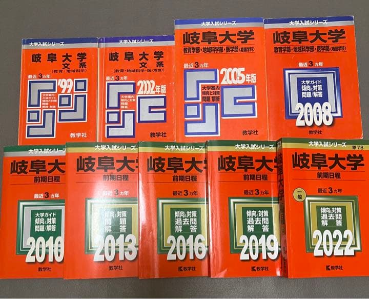 赤本　岐阜大学　文系　前期日程　1996年～2021年　26年分