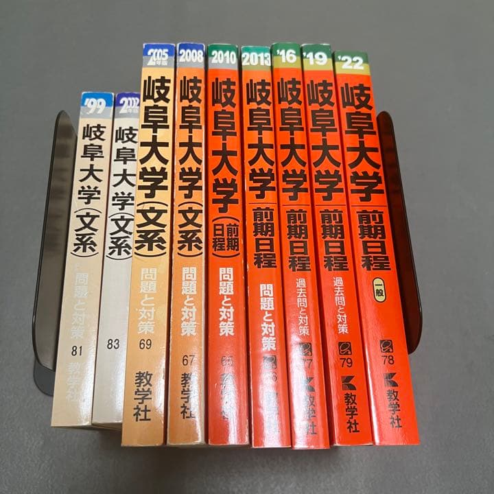 赤本　岐阜大学　文系　前期日程　1996年～2021年　26年分