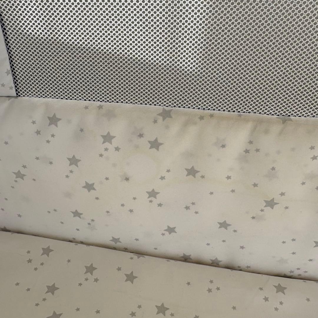 【yuka】HZDMJ折りたたみベビーベッド ネイビー