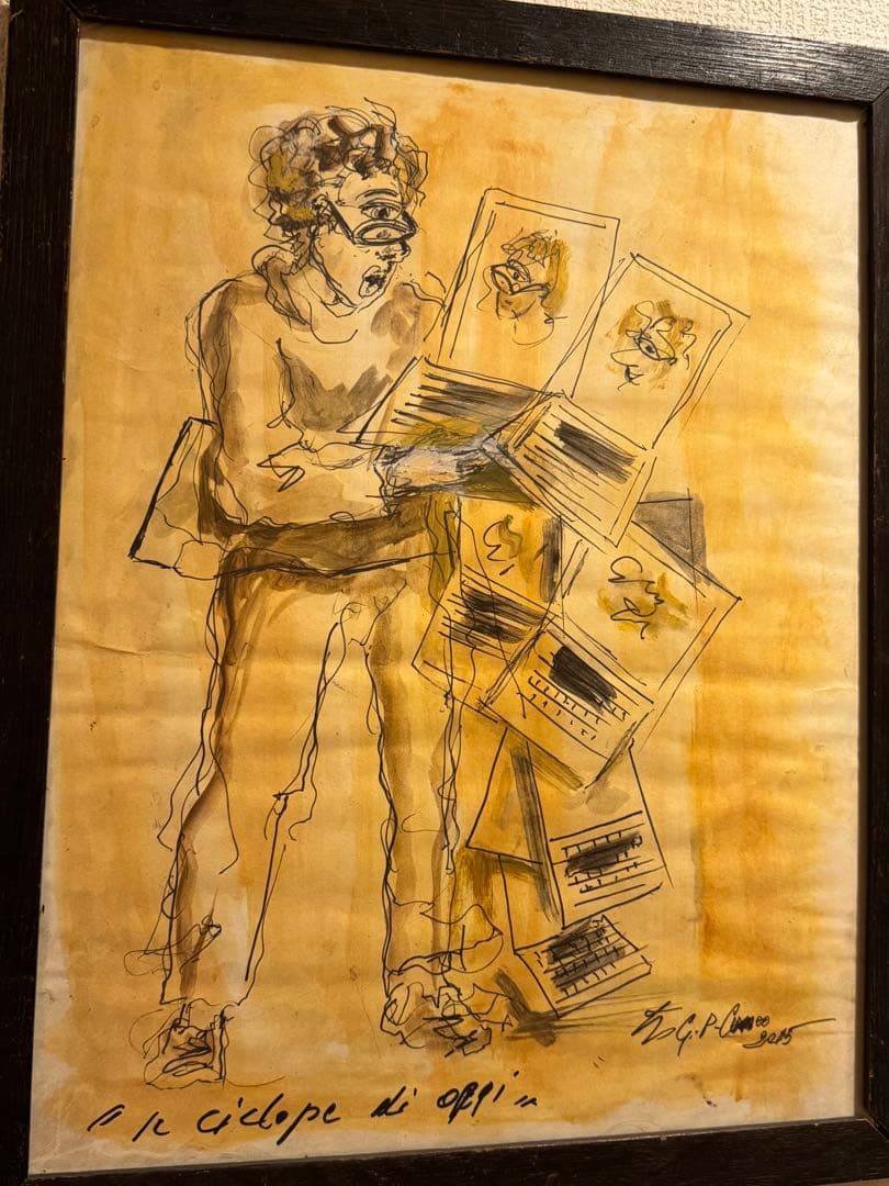 V. G. Palumbo 水彩画 Il Ciclope di Appi