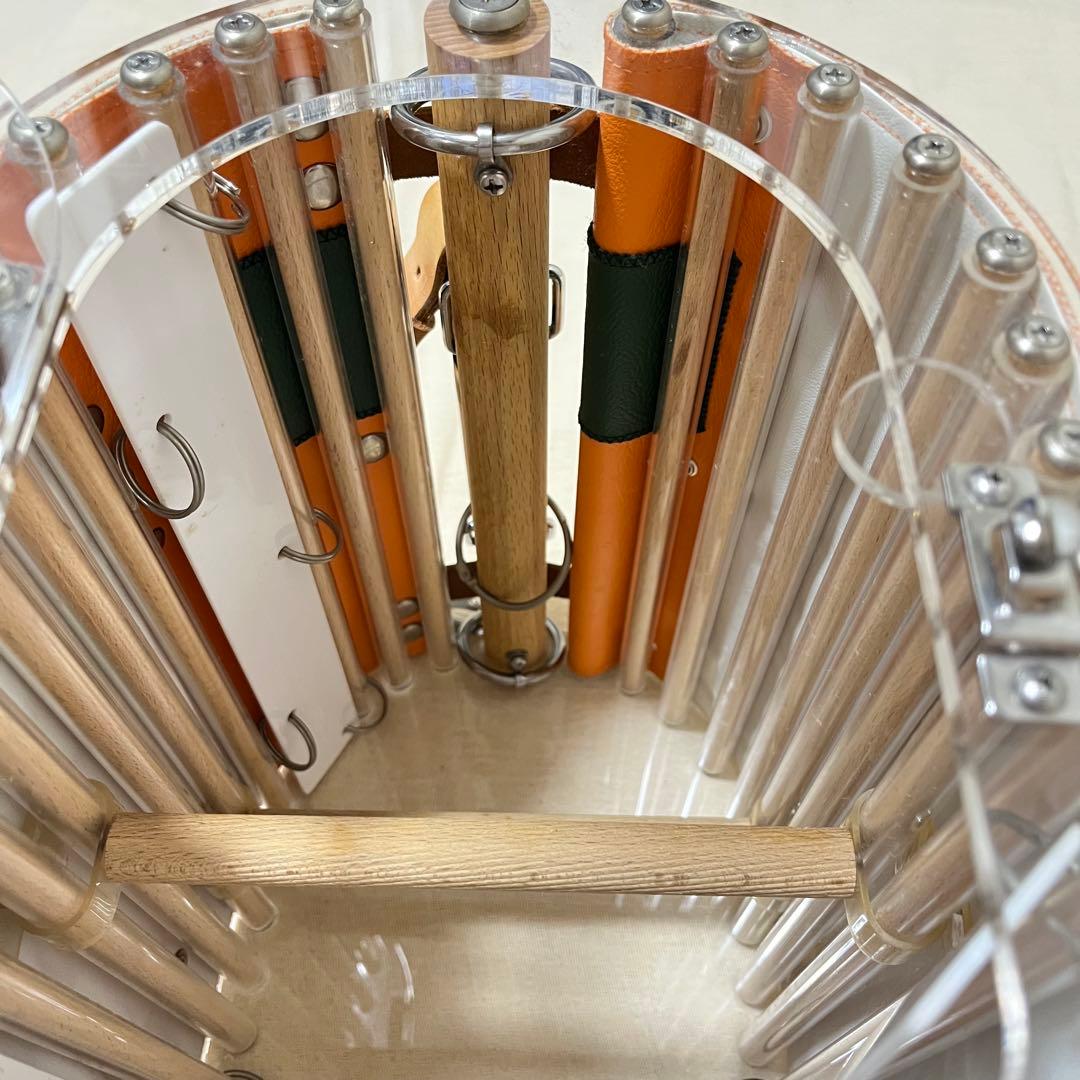 LITTLE BUDDY クリア中型インコ用　オレンジ×グリーン