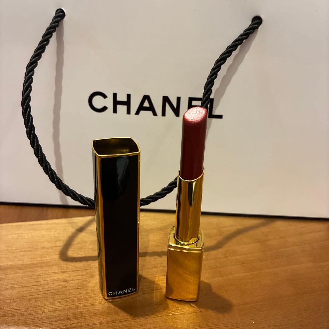 【CHANEL】 ダークレッド 口紅 スティックタイプ