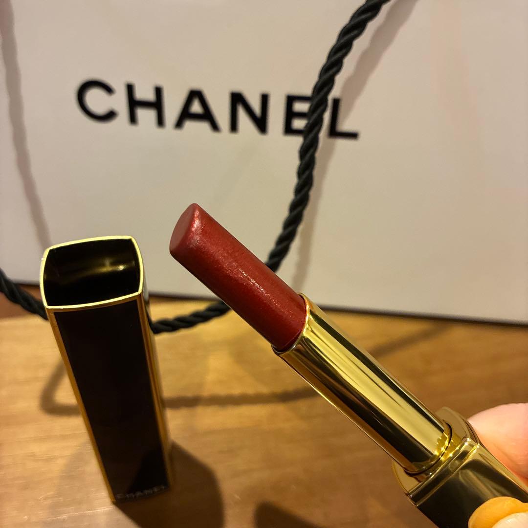 【CHANEL】 ダークレッド 口紅 スティックタイプ