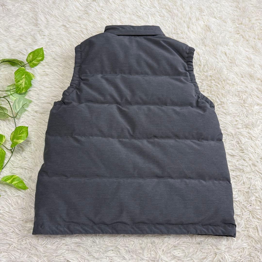 【ダントン】美品 ダウンベスト グレー ワッペン 40サイズ レディース