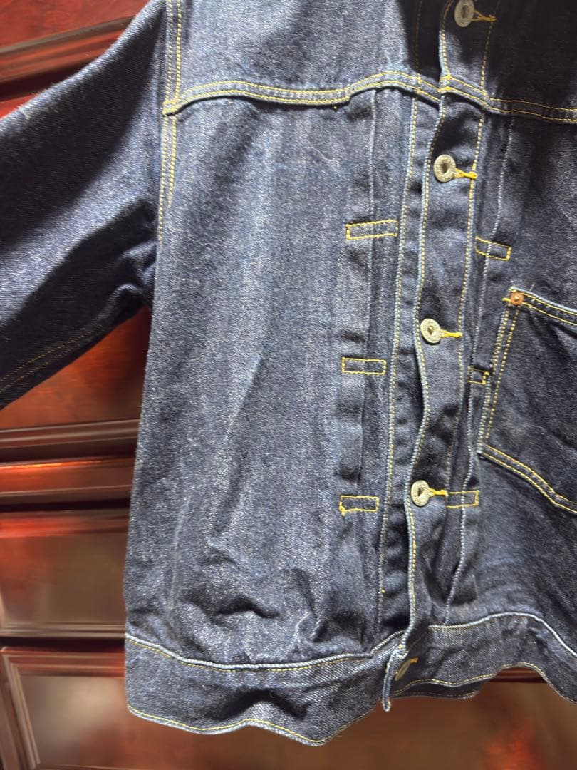 新*門様 schott 1st デニムジャケット Gジャン 短丈 シンチバック