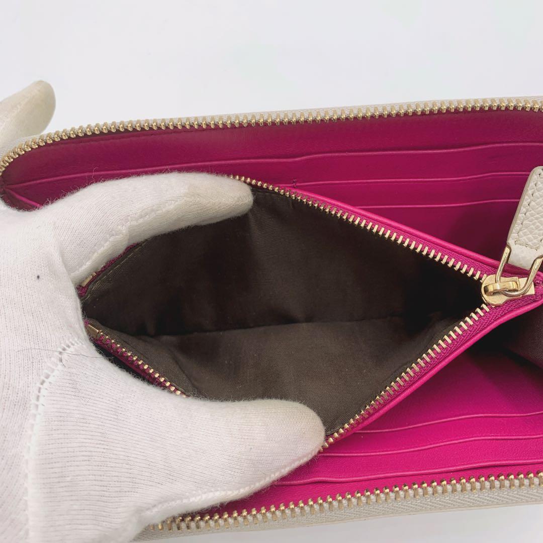 【美品✨】BVLGARI 長財布 ラウンドファスナ ロゴリング