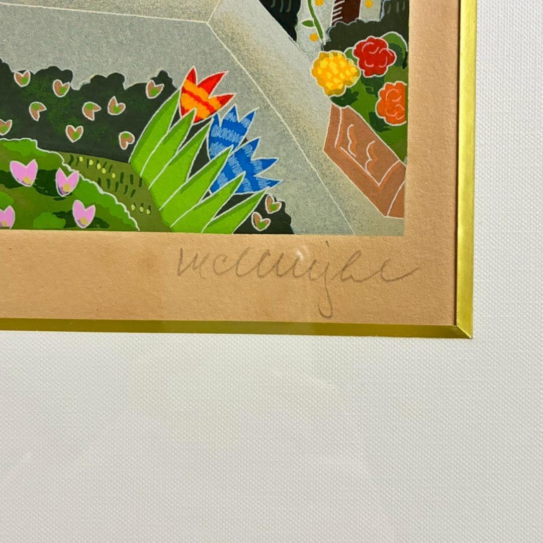 トーマス・マックナイト「Villa Rufolo」シルクスクリーン 直筆サイン入