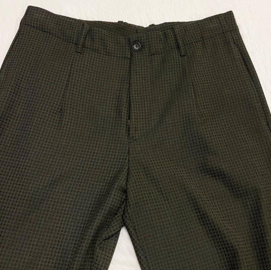 【美品】 EMPORIO ARMANI スラックス ストレッチ ブラウン