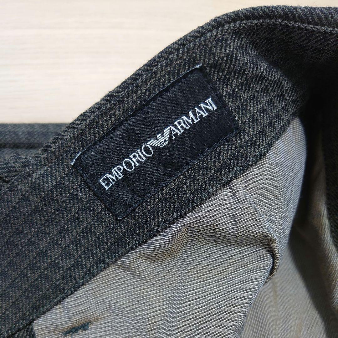 【美品】 EMPORIO ARMANI スラックス ストレッチ ブラウン