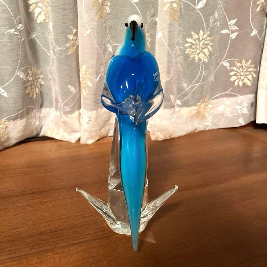 ムラーノガラス　formia 青い鳥