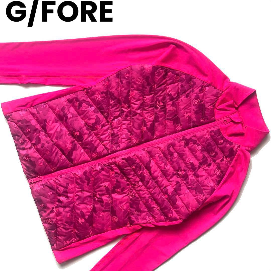 G/FORE ジーフォア　ハイブリッド　中綿　ダウンジャケット　切替　ピンク　S