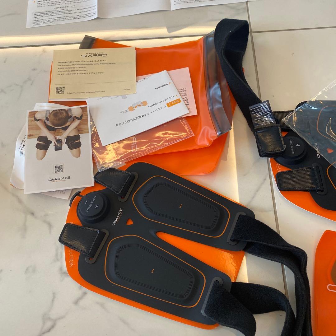 ほぼ未使用品⭐︎SIXPAD EMSトレーニングサポーター オレンジ4点セット