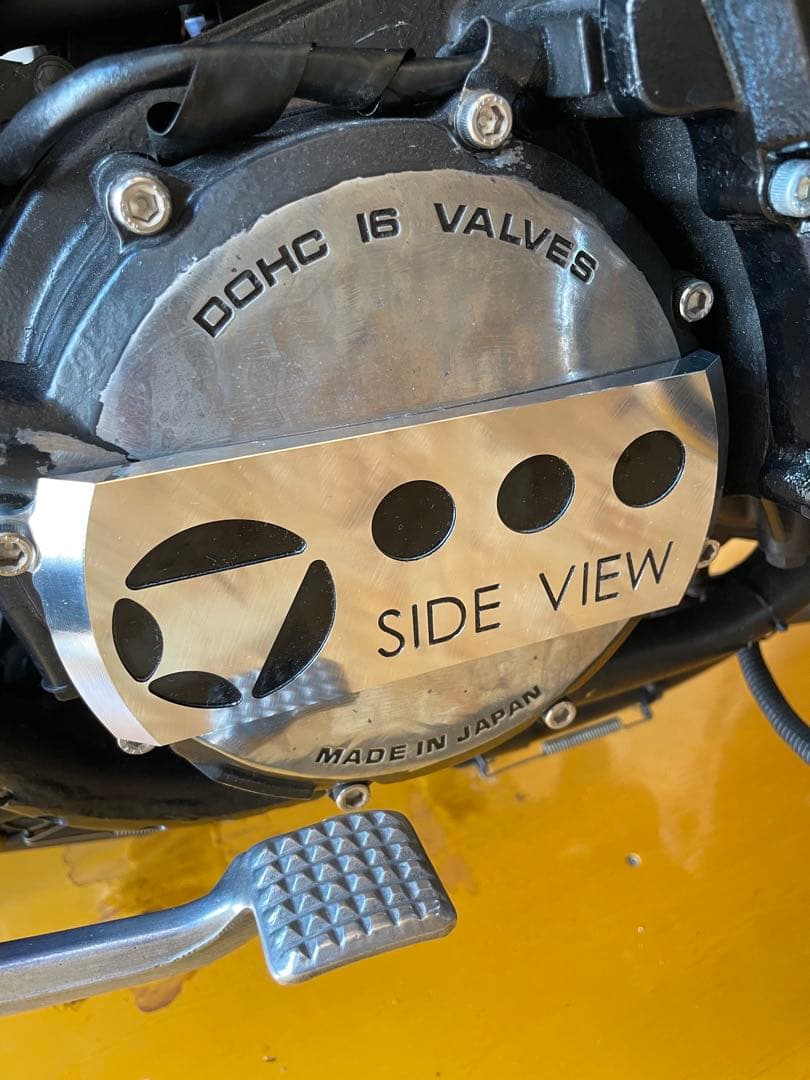 cbx400f cbr400fクラッチカバー　サイドビュー　ワンオフ