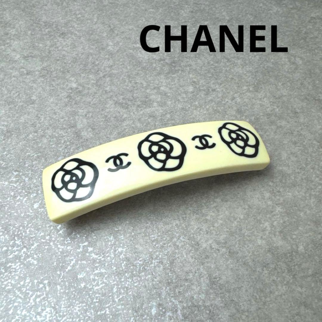 CHANEL シャネル カメリア ココマーク バレッタ 03P