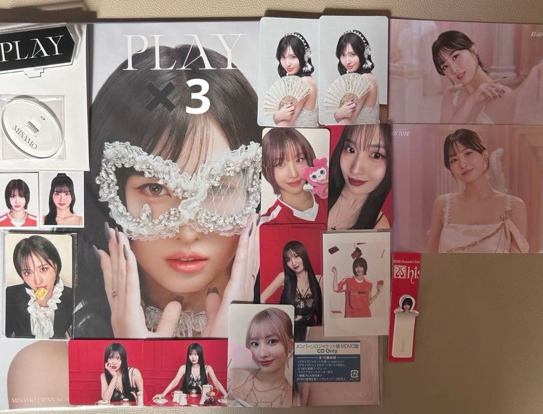 TWICE MISAMO PLAY モモ　ソロ盤　セット　ラントレ　トレカ