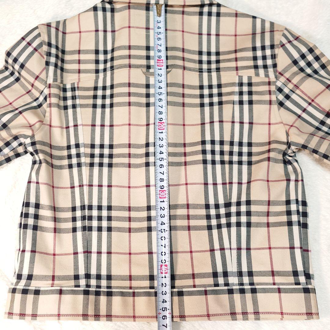 美品✨バーバリーロンドン ジャケット ノバチェック ベージュ レディース M