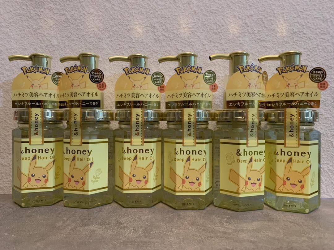 【６個セット】&honey ヘアオイル ポケモン ピカチュウ